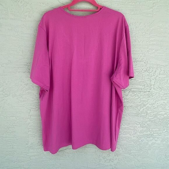 Anthony Richards Women's 3X Pink V-Neck Pleat Front Blouse - Picture 2 of 7